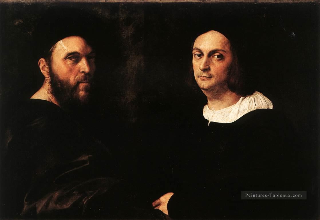 Double Portrait Renaissance Raphaël Peintures à l'huile